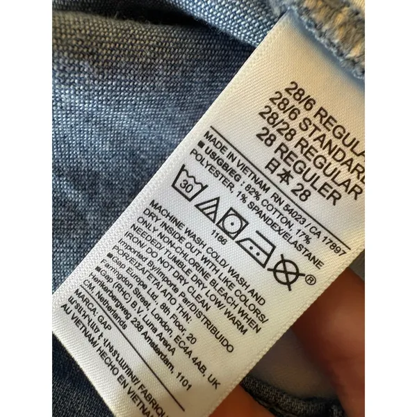 DOEN x GAP NEW High Waisted Wide Leg Denim Trousers‎ SIze 6/28 - Image 7