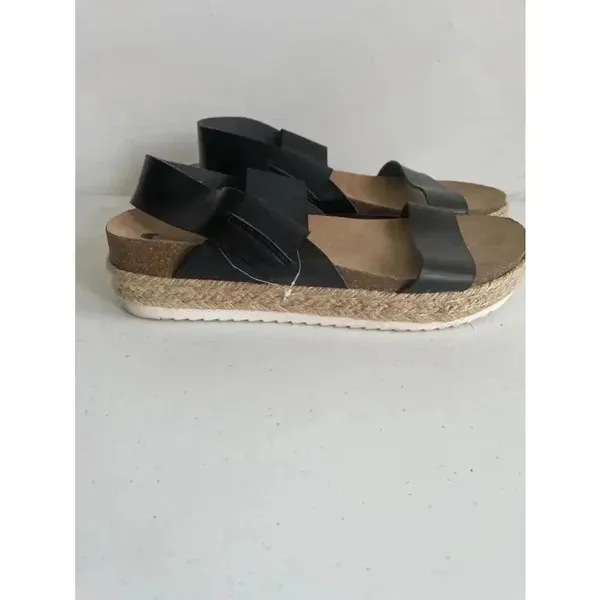 NWT Women's‎ Big Buddha Black Sandals Size 11 Gladiator - Image 2