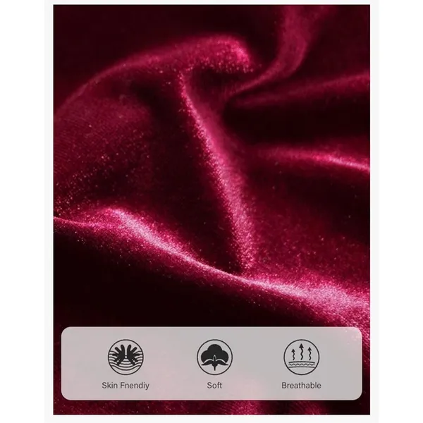 NEW Wine Red Halter Velvet Maxi Cocktail Formal Prom Bridesmaid Dress 2X - Image 7
