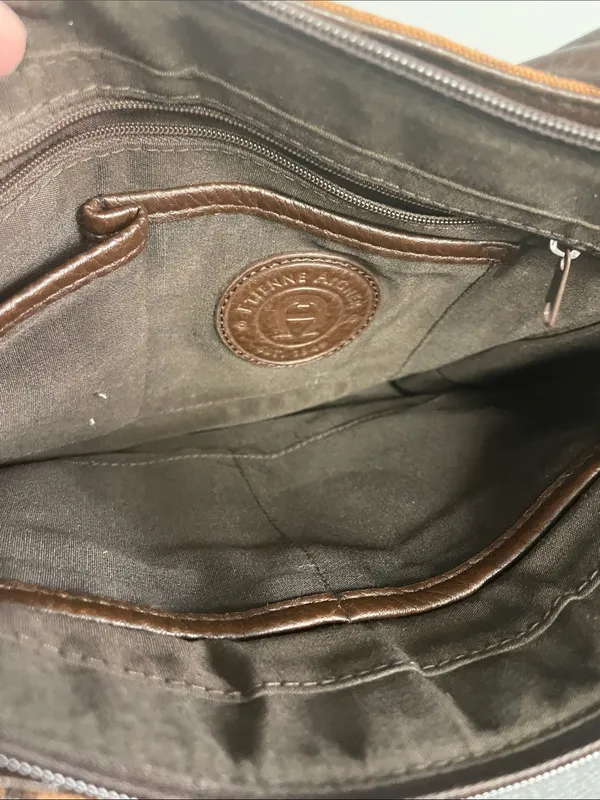 Etienne Aigner Vintage Brown Horse Bit equestrian shoulder bag mature classic - Image 3