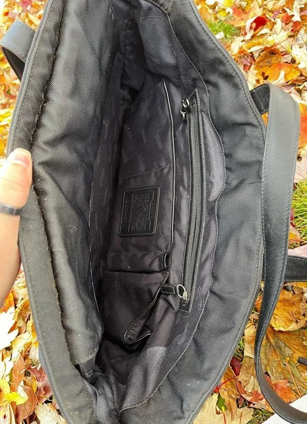 Coach Black Laptop Bag, Vintage Coach NO B1K-5117 - Image 8