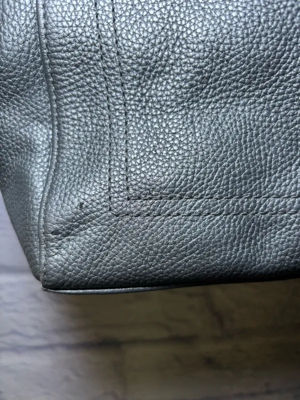 Coach Vintage Penelope Silver Leather Carryall Tote Bag Satchel F16531 - Image 11