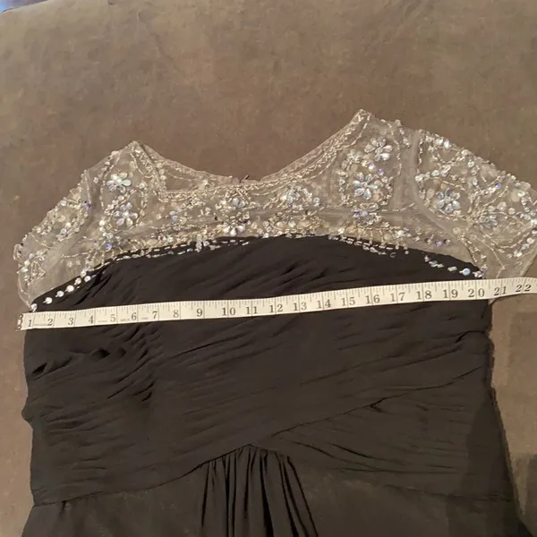 Women’s Black Long Chiffon Dress XL *READ DESCRIPTION** - Image 8