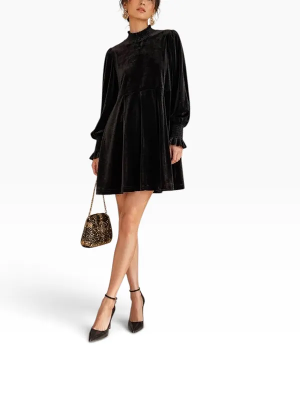 Easel Black Velvet long sleeve dress size 1X - Image 11