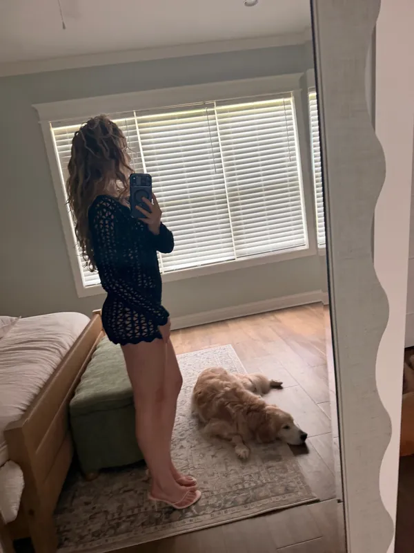 Black Crochet Top - Image 2