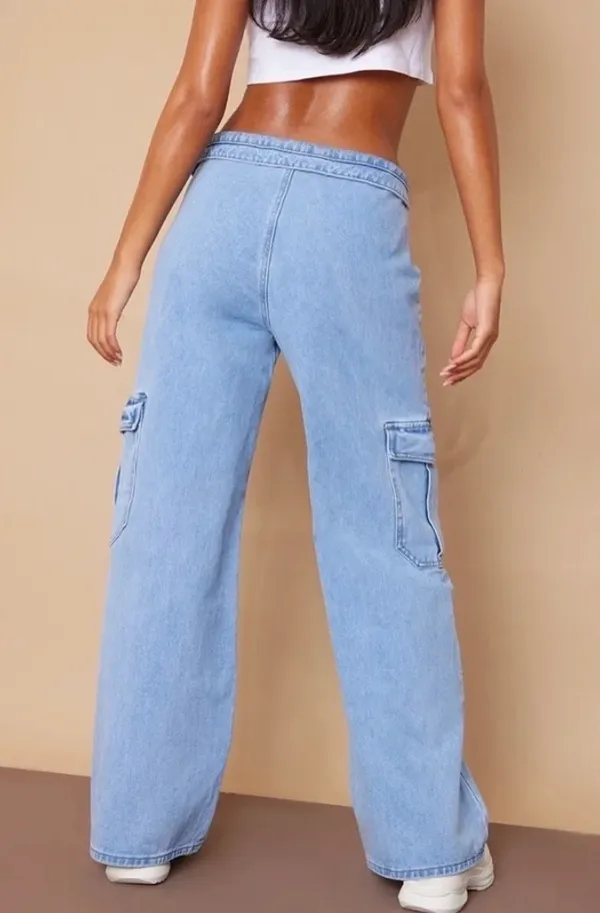Pretty Little Thing Fold Over Jeans - Image 2