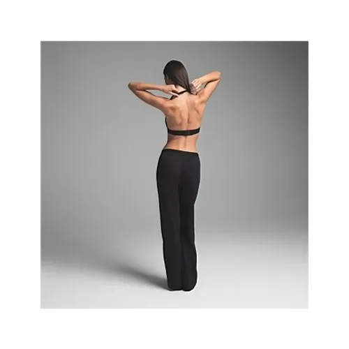 SKIMS Women Lounge Pants XS Black Modal Ribbed High Waisted Flare Leg - Image 2