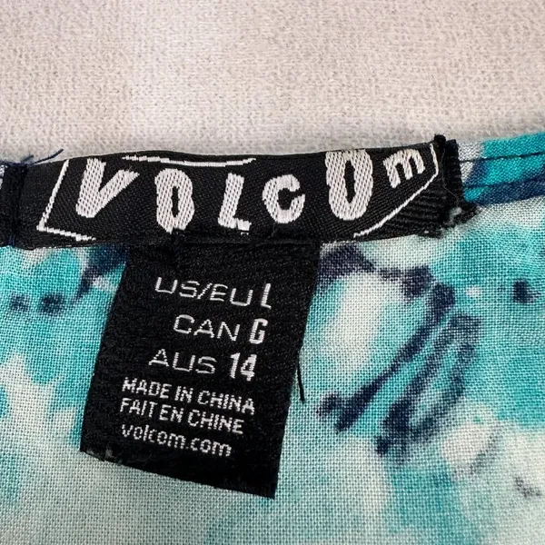 Volcom Womens Rayon Tie-Dye Tank Top Size L - Image 5