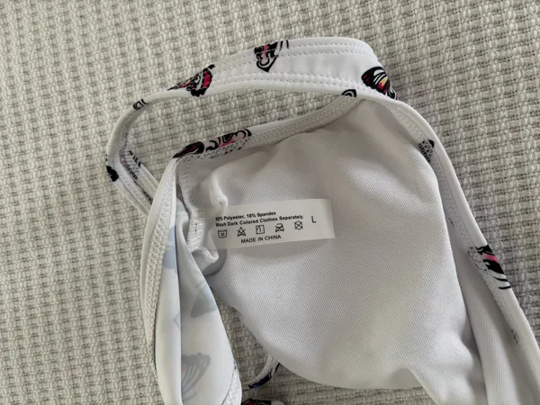 Butterfly Bikini Set White Size L - Image 5