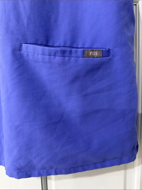 Figs Scrubs Top Casma Three-Pocket Womens Sz XL Lavender Dew Medical Nurse - Image 5