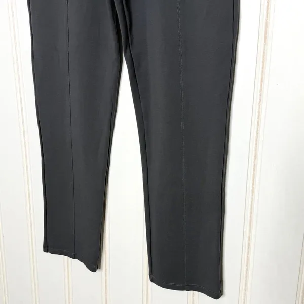 Halara Flex SculptKnit High Waisted Pocket Slim Work Pants Sedona Sage Grey M - Image 7