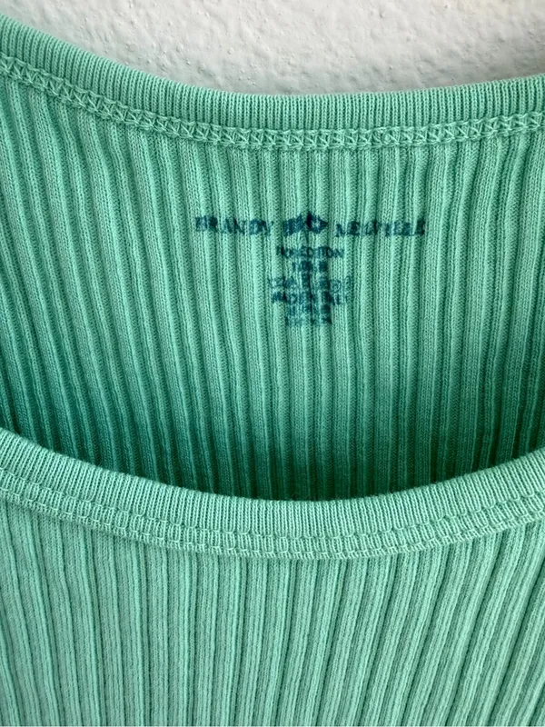 Brandy Melville Beyonca Tank Top Mint Green Ribbed NWT - Image 2