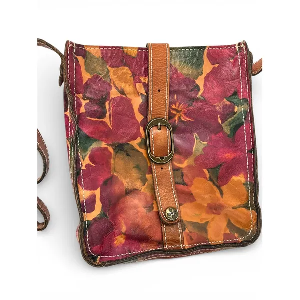 Patricia Nash Venezia Pouch Italian leather crossbody bag purse Flap - Image 2