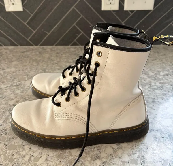 Dr. Martens White Boots - Image 4