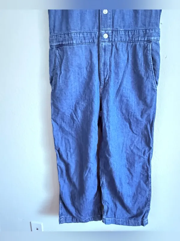 Levi's Short-Sleeve Heritage Jumpsuit Snap Down 100% Cotton Utility Coveralls - Image 4
