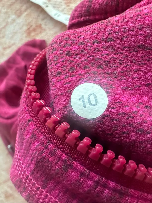Lululemon Define Jacket Diamond Jacquard Berry Rumble Jewelled Magenta 10 W4100S - Image 5