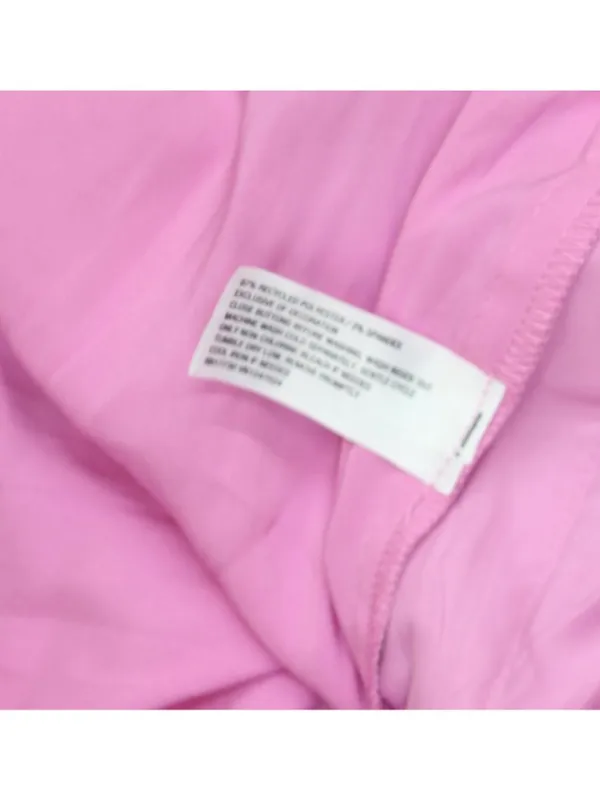 NWT Joylab Elastic Waist Satin Tear Away Track Drawstring Pants Neon Pink 2XL - Image 5