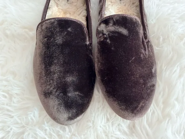 Birdies The Starling Velvet Faux Fur Lined Loafers Size 7.5 - Image 5