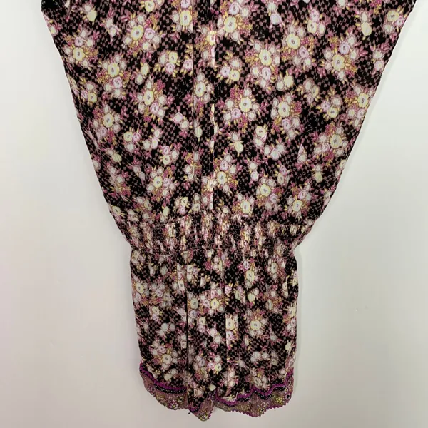 Poupette St. Barth Women's Boho Pink Fressia Amora Romper Size Small - Image 5