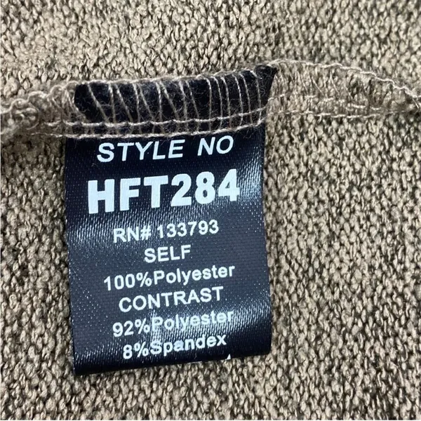 POL Open Tie Back Sweater Bell Sleeve Color Block Brown Cream Large‎ Boho - Image 11