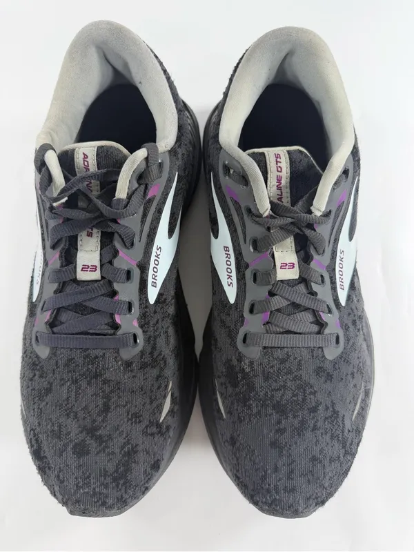 Brooks Adrenaline GTS 23‎ Gray Purple Stability Running Shoes Womens 9.5 Med - Image 6