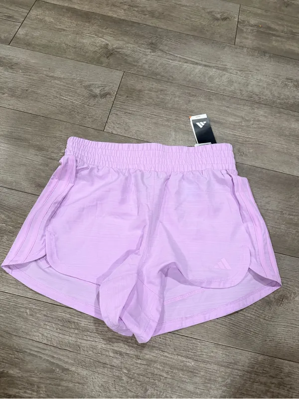 adidas Light Pink Women's Athletic Running Shorts - Image 4