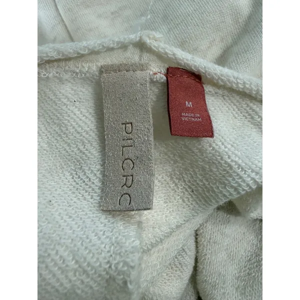 Pilcro Anthropologie Womens Cream Heathered‎ Corset Waist Top OB1581050 Size M - Image 4