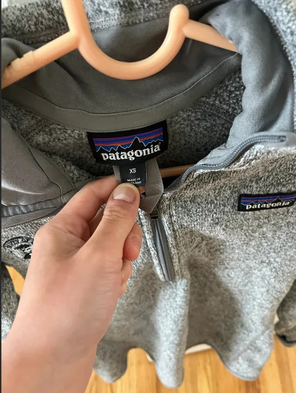 Patagonia 1/4 Zip Better Fleece Sweater Gray Womens School Logo XS - Image 4