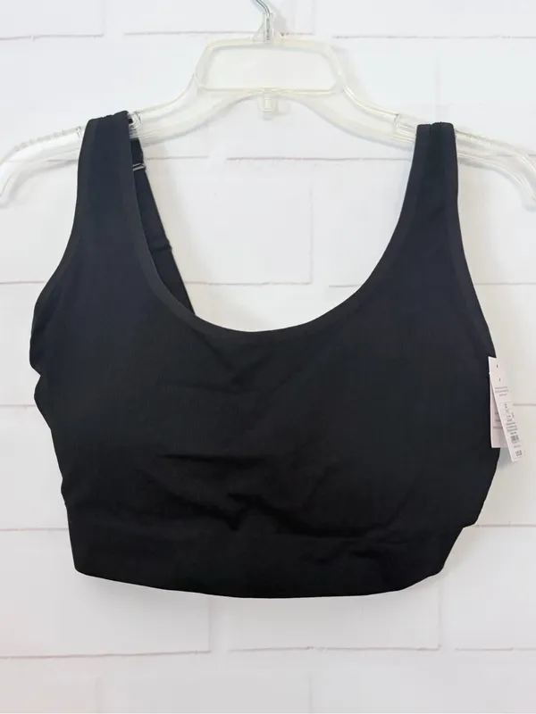 Auden Seamless Knit Lightly Lined Bralette Black Size 1X NWT - Image 3