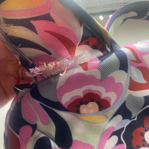 Vera Bradley Mod Paisley Pink Blue Lighten Up Essential Backpack School Travel - Image 13