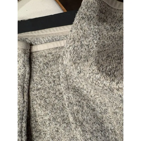 Patagonia Better Sweater Women's small beige Quarter Zip Fleece Jacket Pocket - Image 3