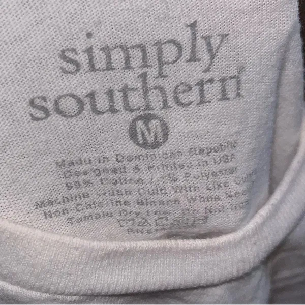 Simply Southern Shirt Womens M White Logo Turtles Collection Casual Graphic - Image 4