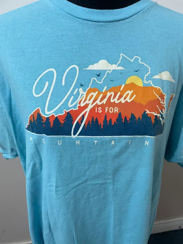 Gildan Virginia Mountains Short Sleeve Tee Shirt - Image 2