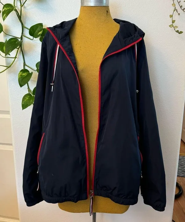 Tommy Hilfiger Women's Hooded Windbreaker Jacket - Image 6