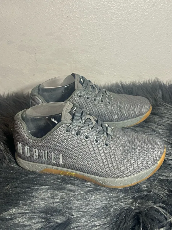 NOBULL Trainer Grey with Gum Outsole Sneakers Size 8 Women’s Men’s 6.5 - Image 4
