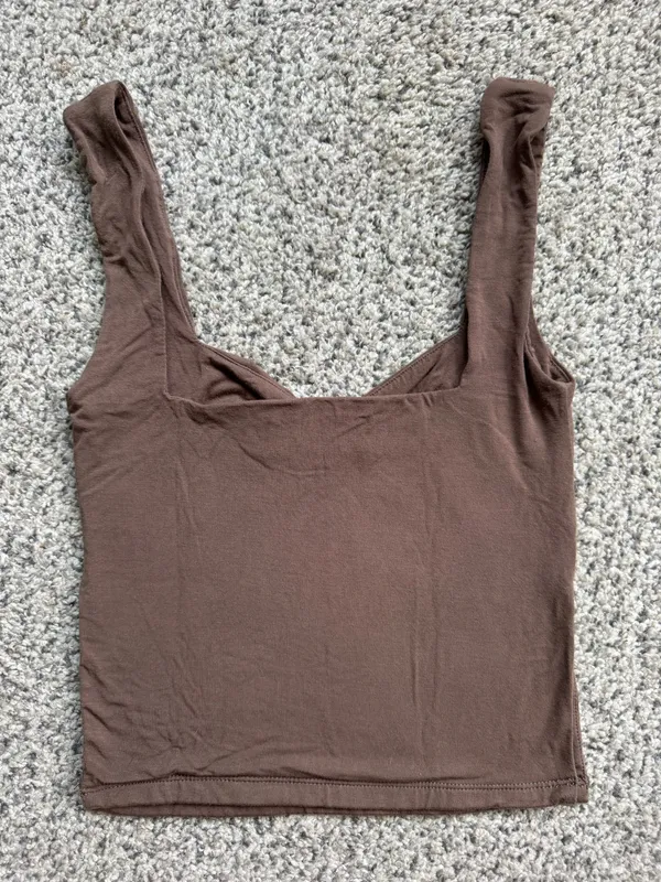 White Fox Boutique Taking Off Top Brown - Image 3