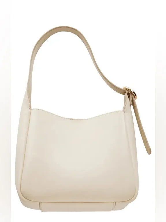 Mango MNG ivory Cream Shoulder Bag - Image 5