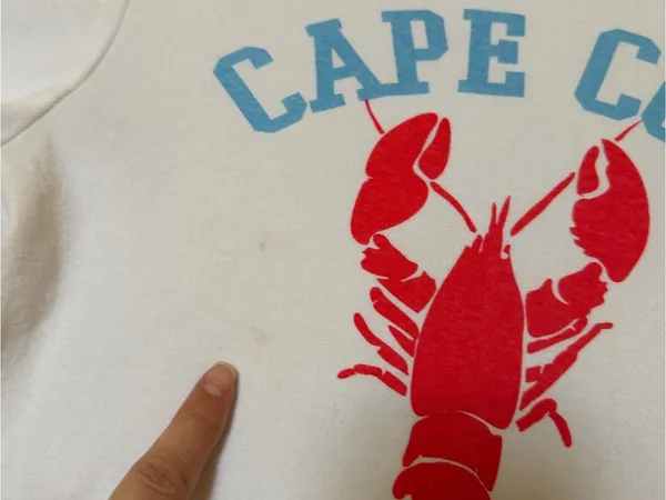 GAP White Short-Sleeve Tee with Red Lobster and Blue 'CAPE COD' Print - Image 2