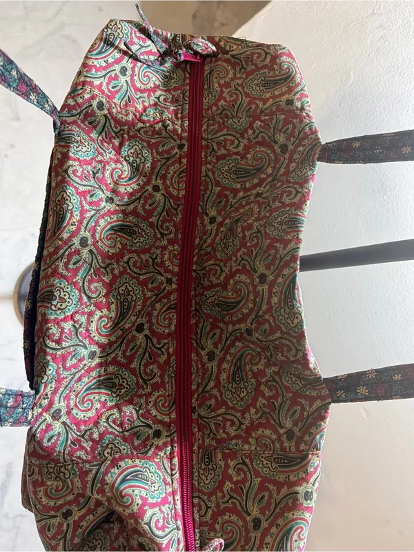 Paisley Everyday Tote Bag in Burgundy - Image 6