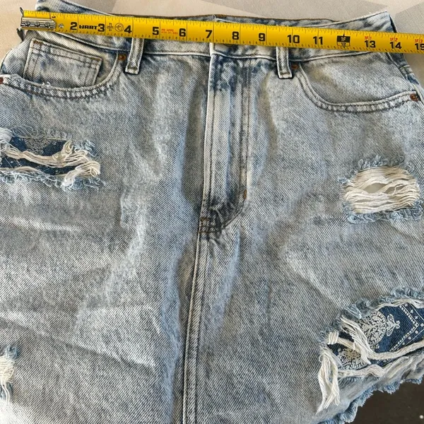 PacSun Blue Mini Pencil Skirt Casual - Image 9