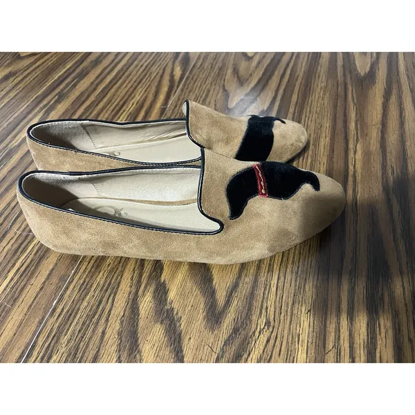 C Wonder Loafers Flats Camel Brown Sz 7 Womens Slip On Shoes DachshundPreppy - Image 6