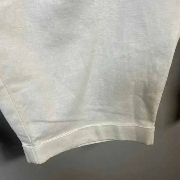 J Crew‎ New Seaside Pant Women White Linen Blend Pull On Pockets Travel Size 8 - Image 5