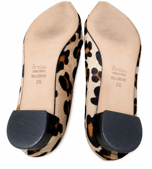 Boden 959 Leopard Calf Hair Mary Jane Pumps Women European Size 38 - Image 13