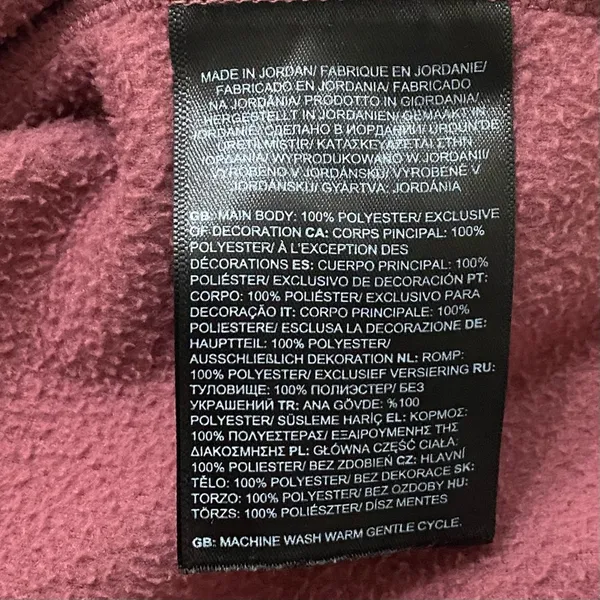 THE NORTH FACE TKA Mock Neck Fleece Cropped Sweatshirt in Mauve Pink Size M - Image 14