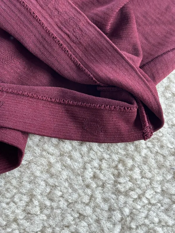 lululemon athletica Burgundy Long-Sleeve Crop Top - Image 2