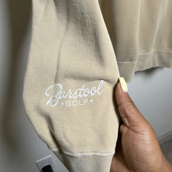 Barstool Golf x Independent Trading Co Sweatshirt XL Tan Tiger Novelty Oversize - Image 9