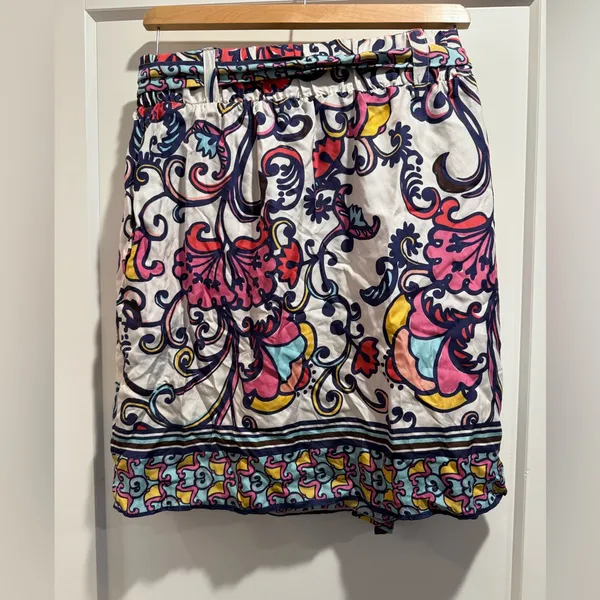 Lilly Pulitzer Silk Floral Patterned Women's‎ Skirt Size Small - Image 5