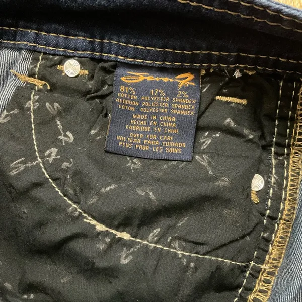 SEVEN 7 Low Rise Medium Wash Distressed Blue Denim Skinny Jeans Women's Size 28 - Image 12