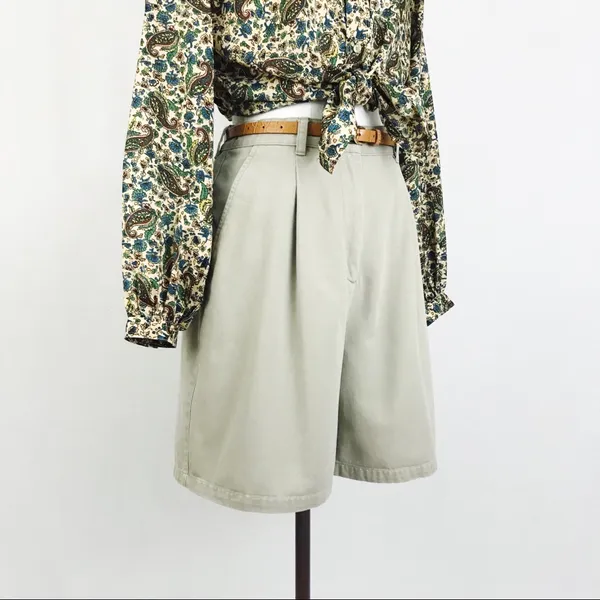 Vintage Ralph Lauren High-Waisted Cotton Shorts | Size 6 - Image 10