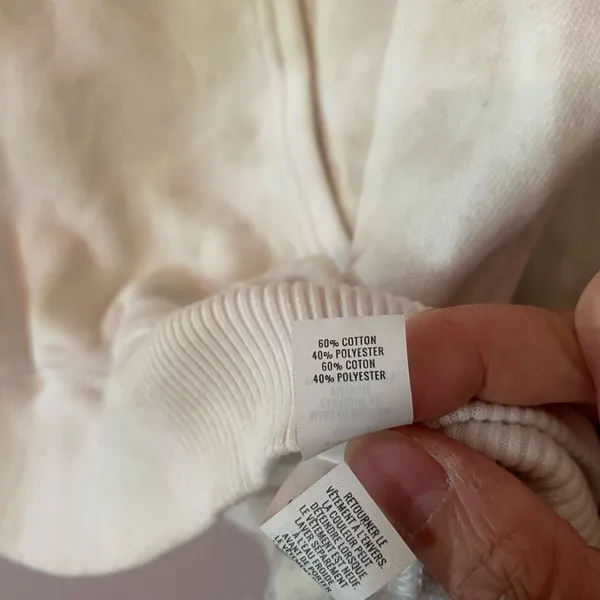 Aerie White Cream Hoodie Sweatshirt Loungewear Athleisure Women's size Medium - Image 9